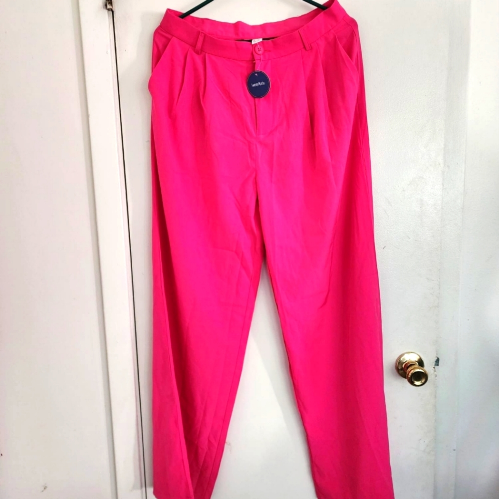 SweatyRocks Women's Casual Wide Leg High Waisted trouser pants